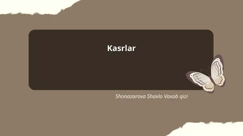 Ommaviy kasrlar 1