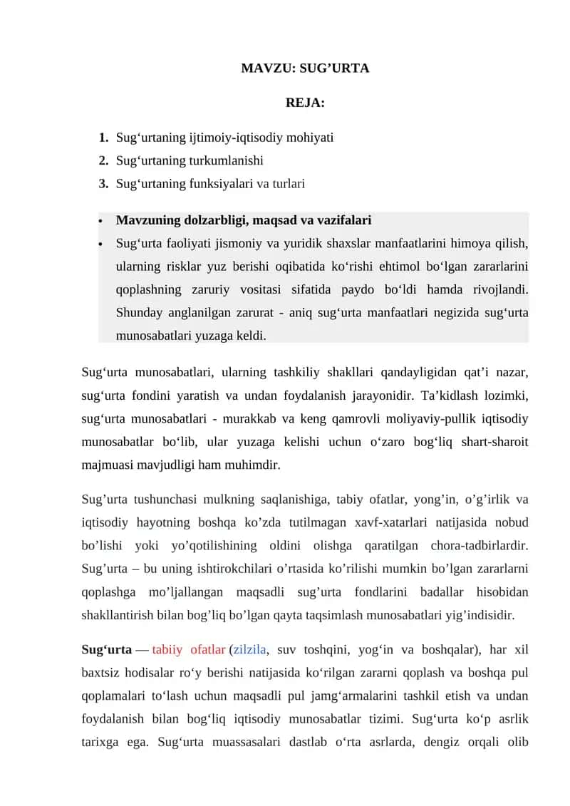 Sug'urta 1