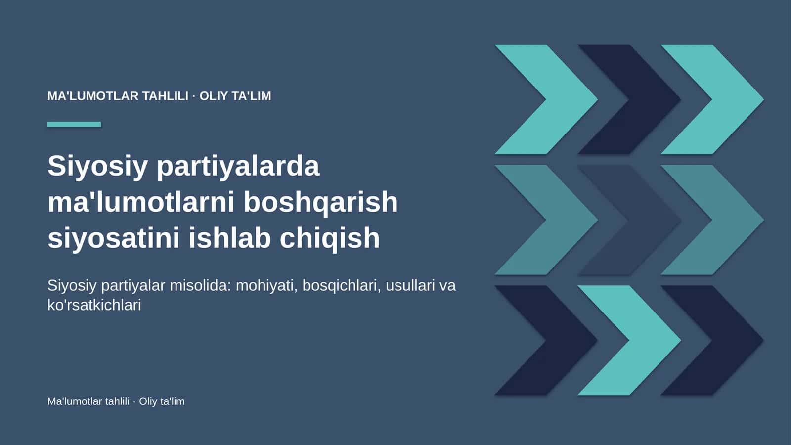 siyosiy partiyalarda ma'lumotlarni boshqarish siyosatini ishlab chiqish 9202 1