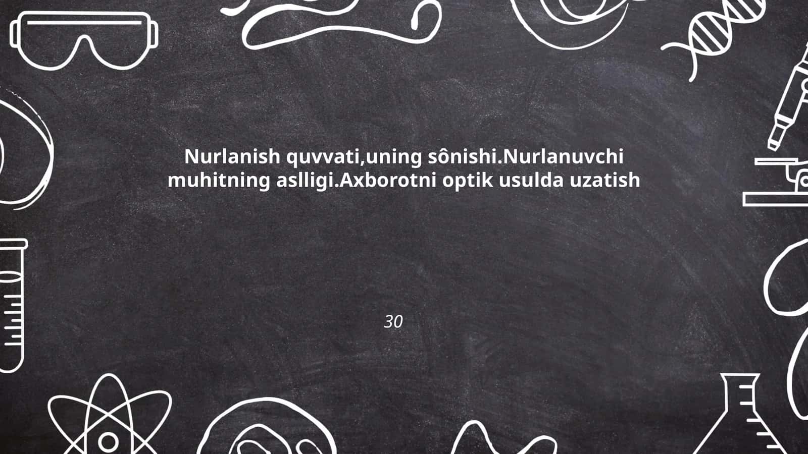 Nurlanish quvvati nazariyasi 1