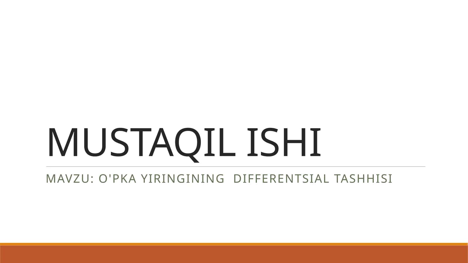 O'pka YIRINGINING  differentsial tashhisi 1