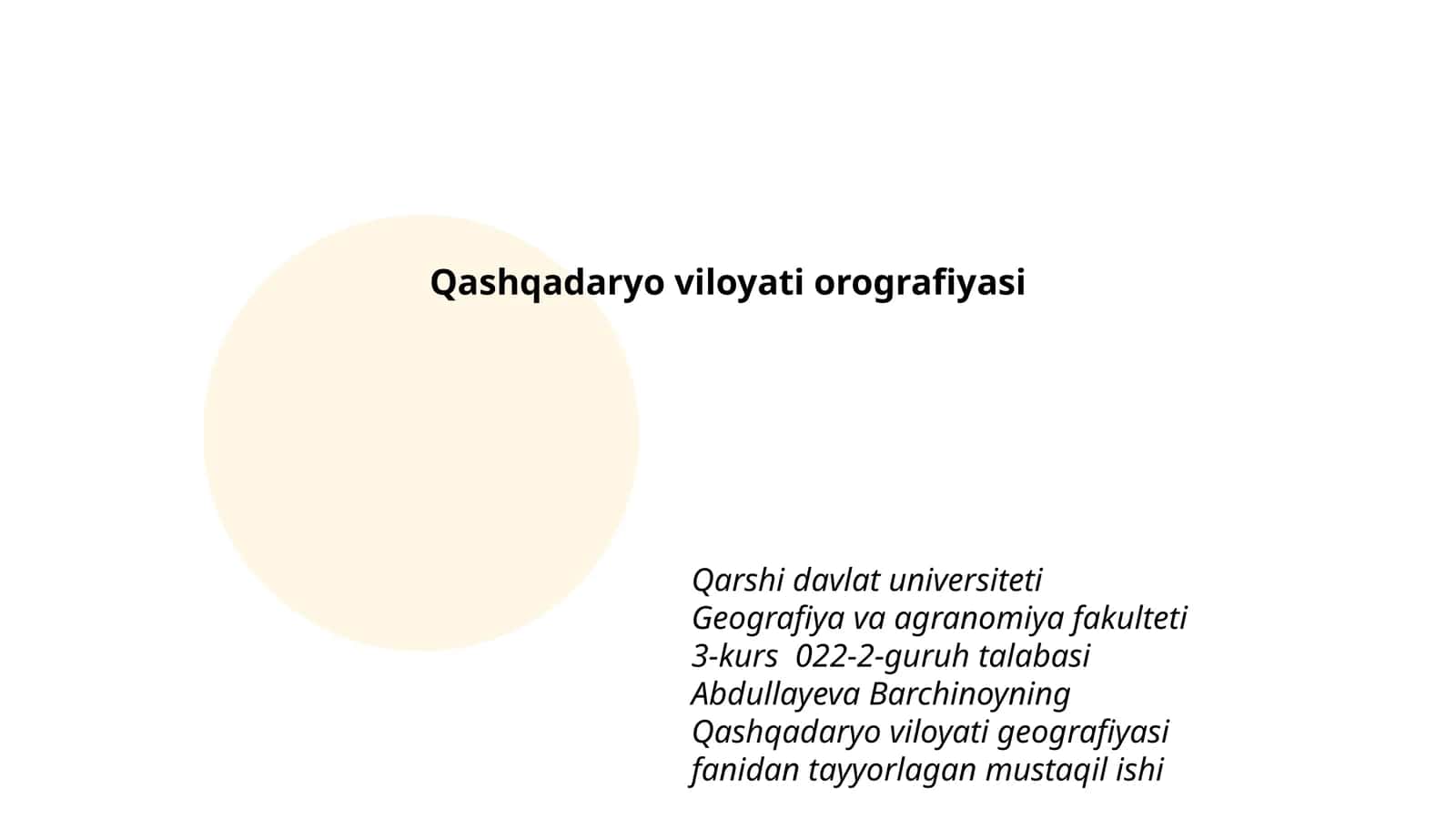 Qashqadaryo viloyati orografiyasi 1