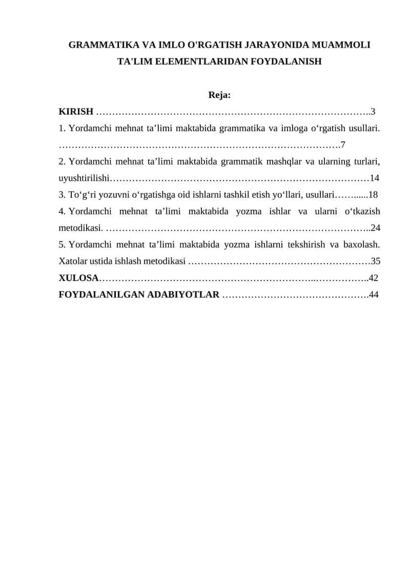 Yordamchi mehnat ta’limi maktabida grammatika va imloga o‘rgatish usullari 1