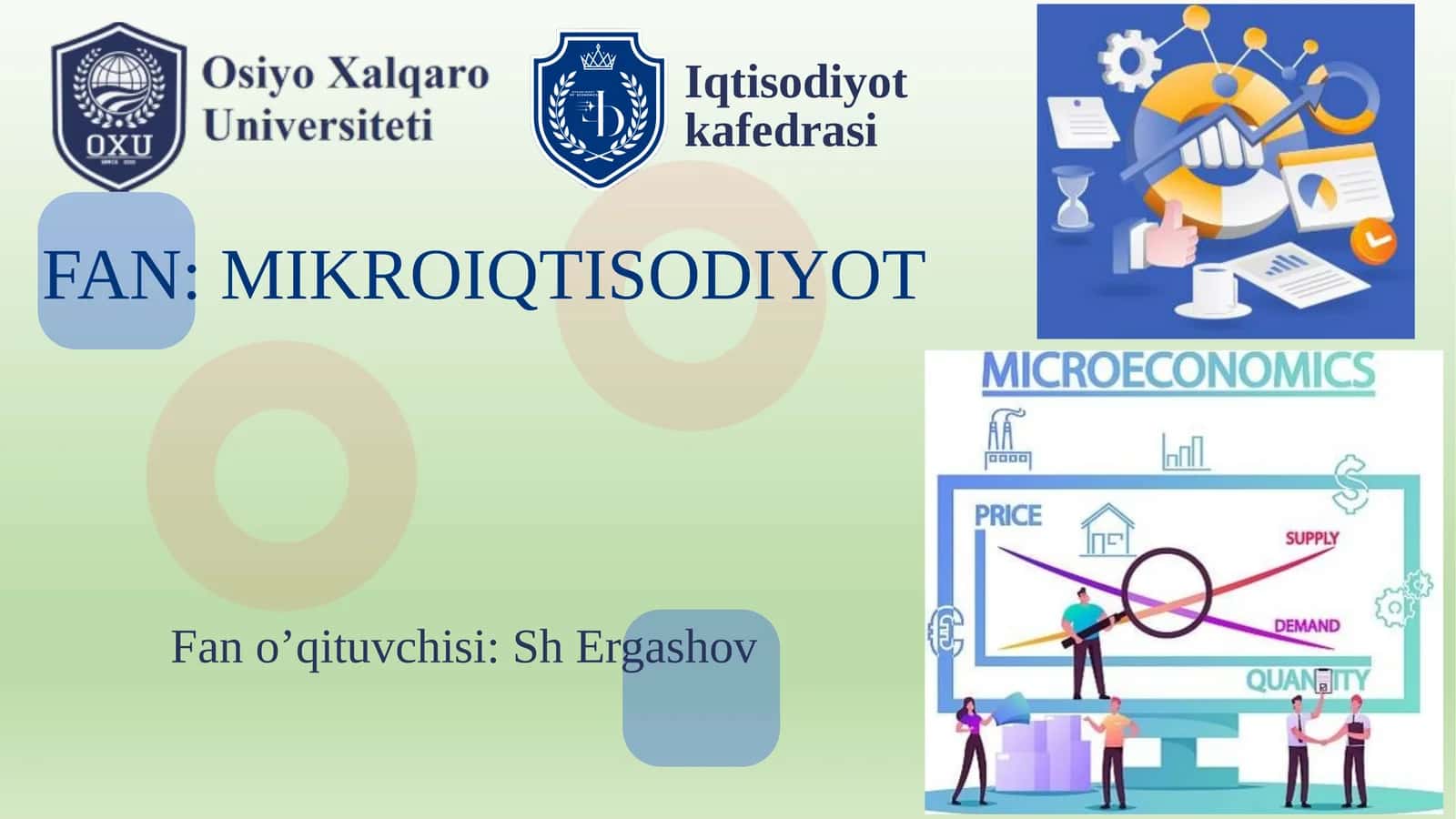 FAN: MIKROIQTISODIYOT 1