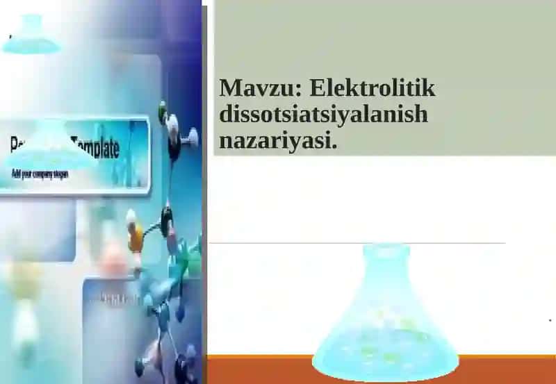 Elektrolitik dissotsiatsiyalanish nazariyasi