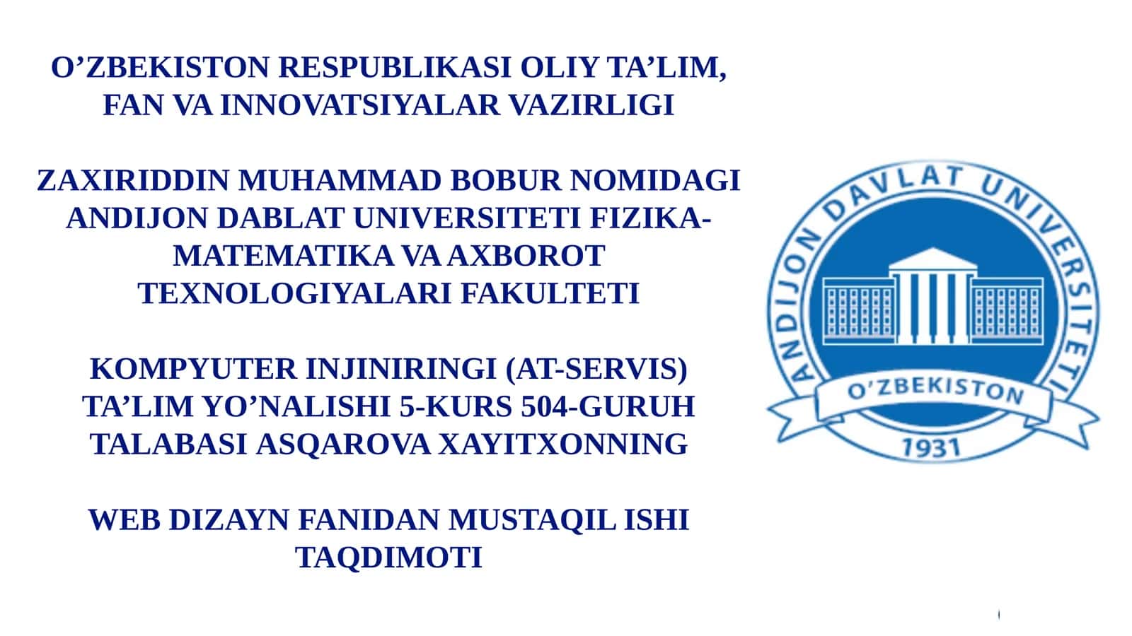 Kompaniya injiniringi AT serviz taqdimot 1