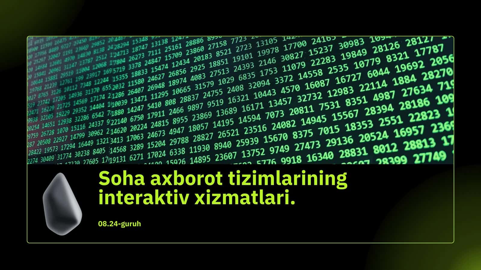 Interaktiv xizmatlar va rivojlanish istiqbollari 1