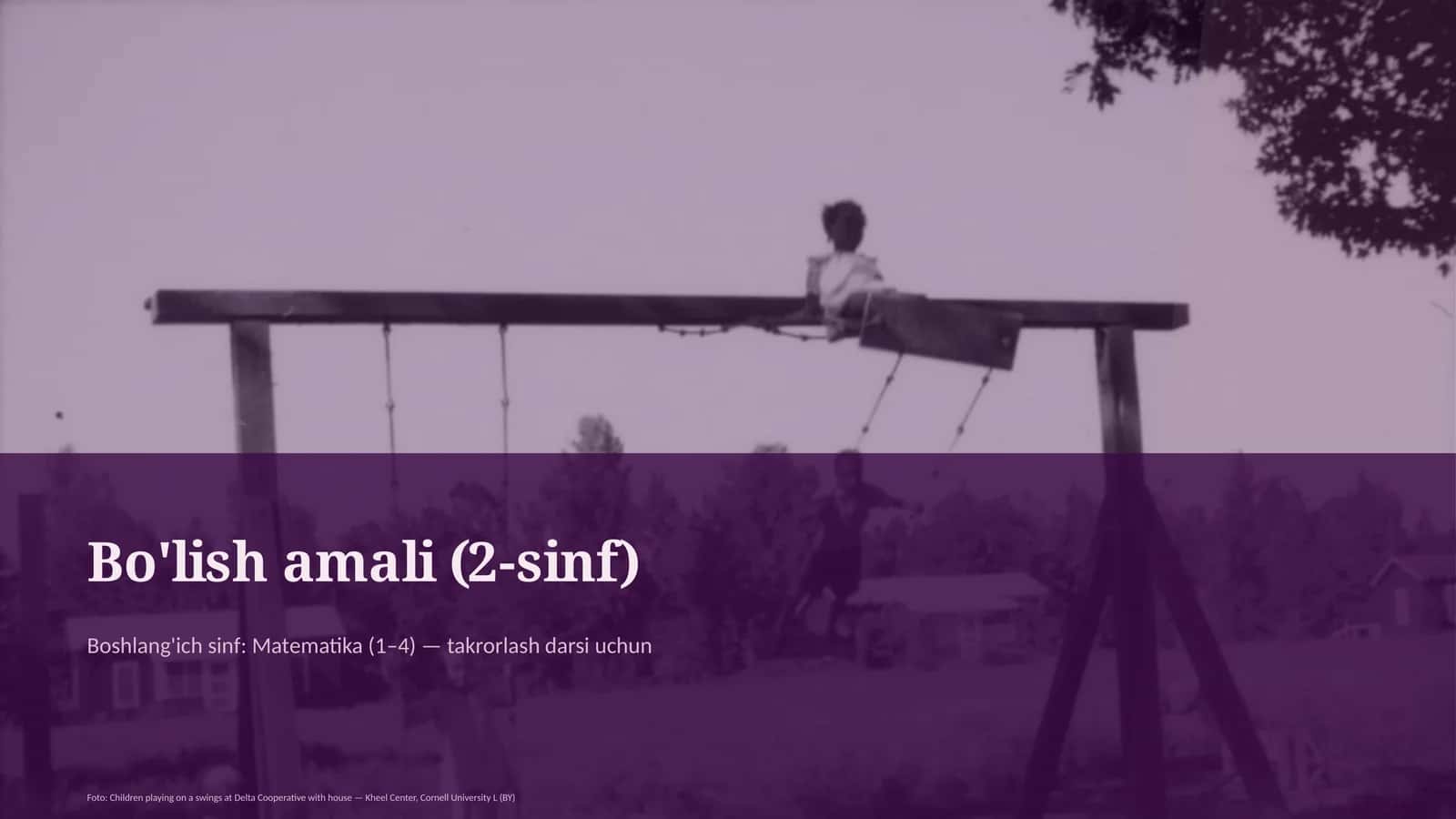 Bo'lish amali (2-sinf) 1