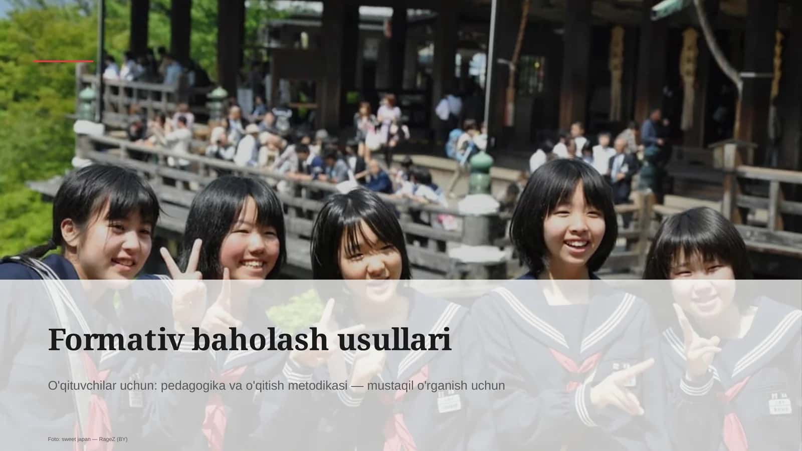 Formativ baholash usullari 1