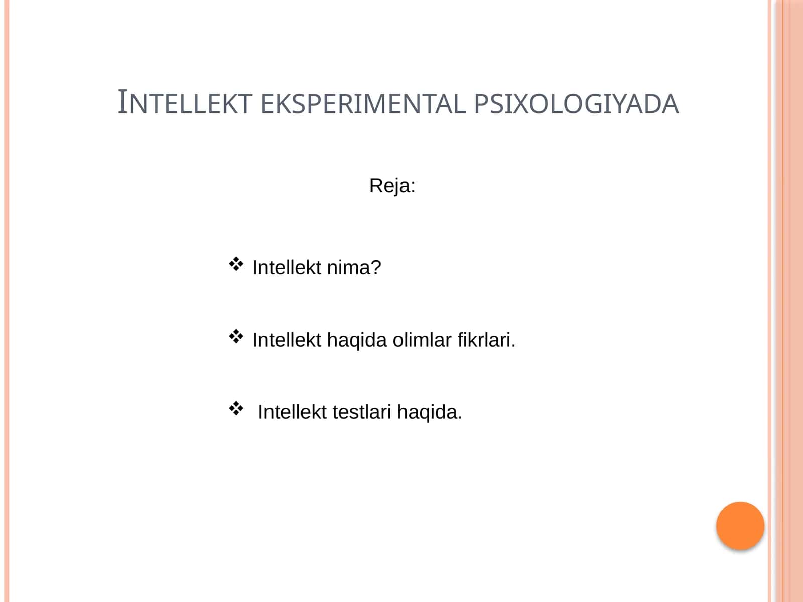 Intellekt eksperimental psixologiyada 1