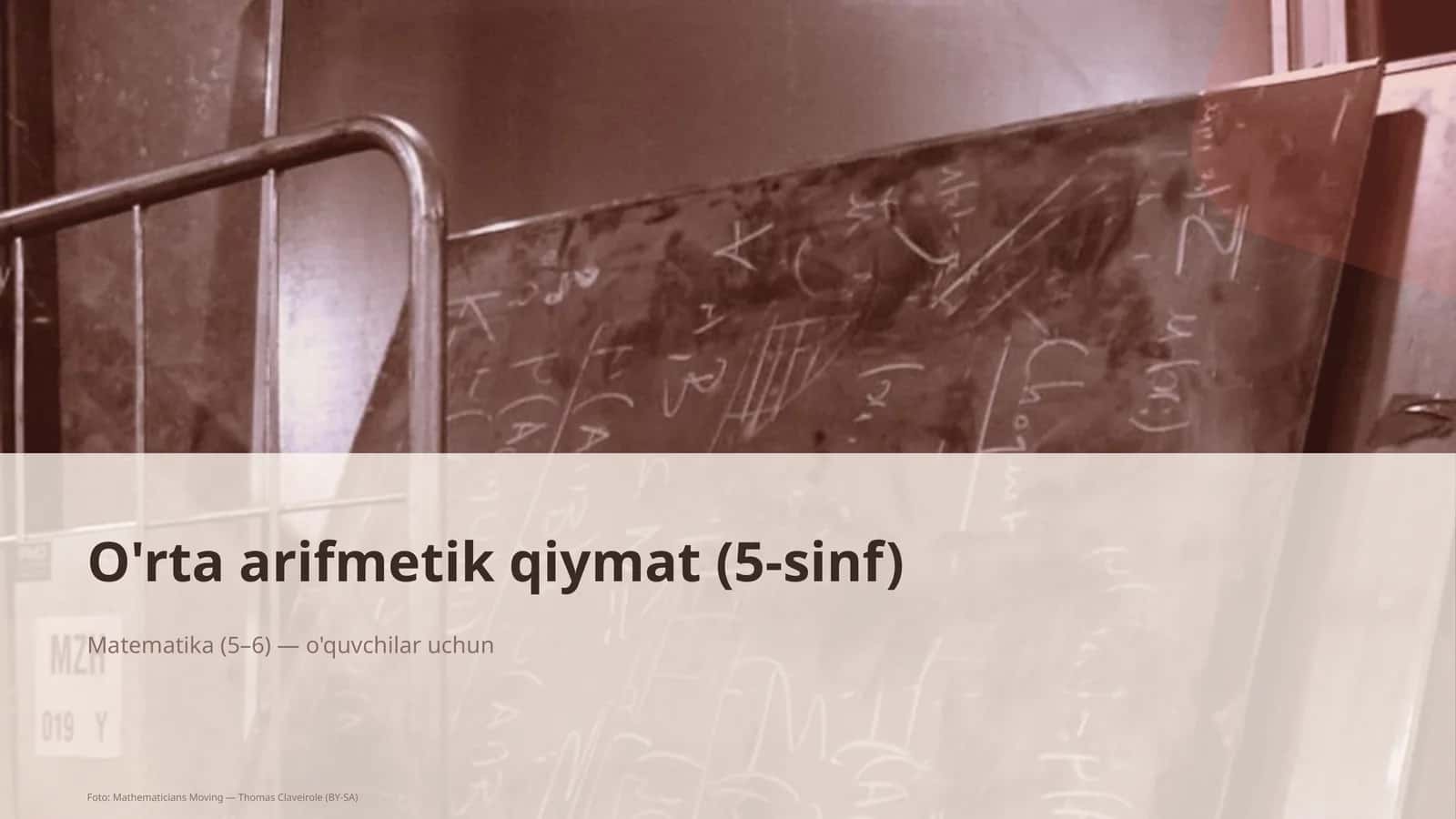 O'rta arifmetik qiymat (5-sinf) 1