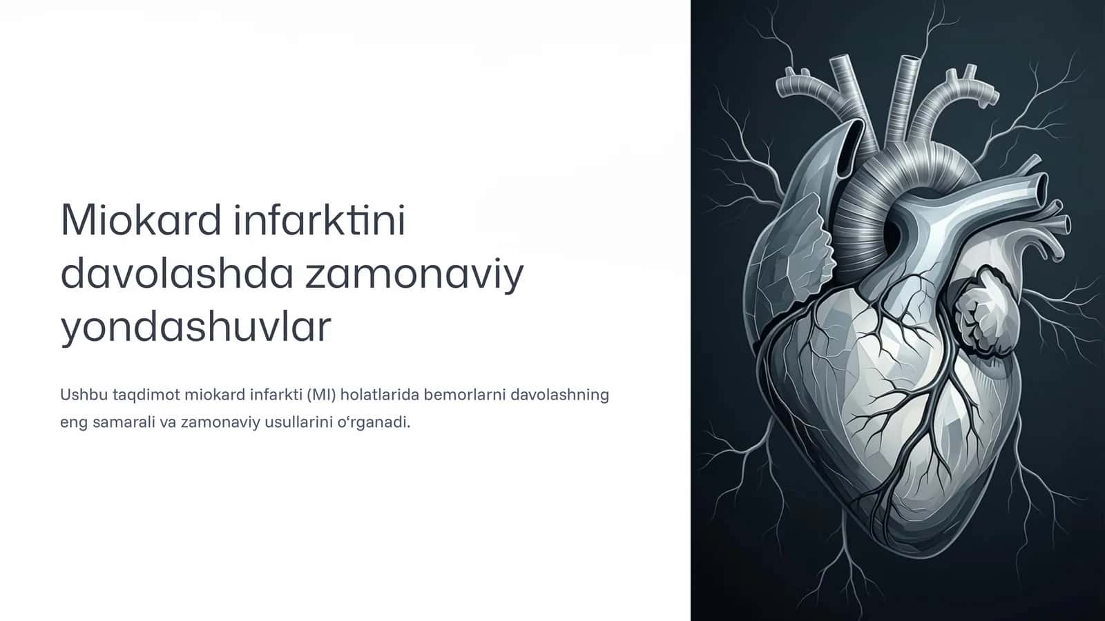 Miokard infarktini davolashda zamonaviy yondashuvlar 1