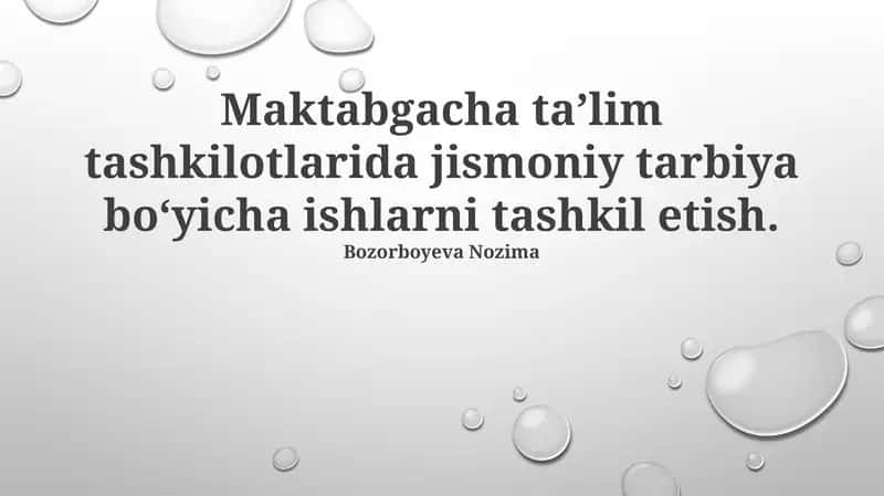 Jismoniy tarbiya ishlarini tashkil etish 1