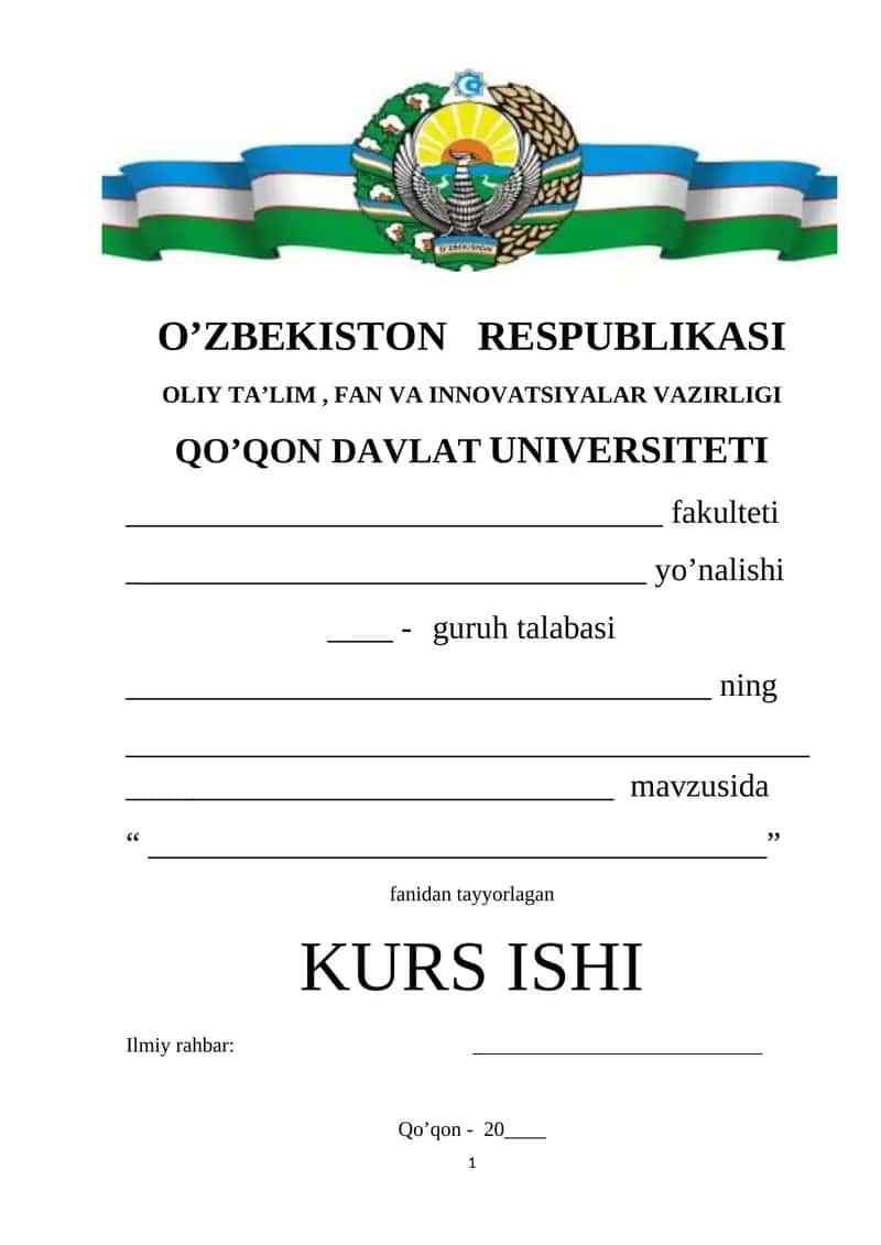 Kurs ishi elektron darsliklar 1
