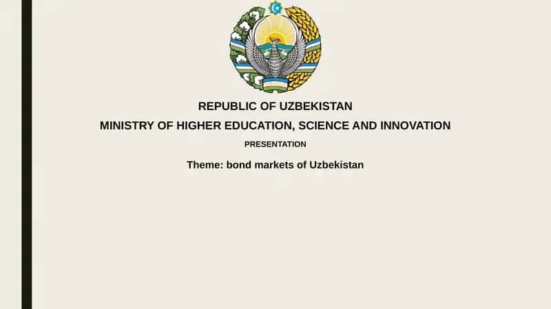 Uzbekistan's Bond Market 1