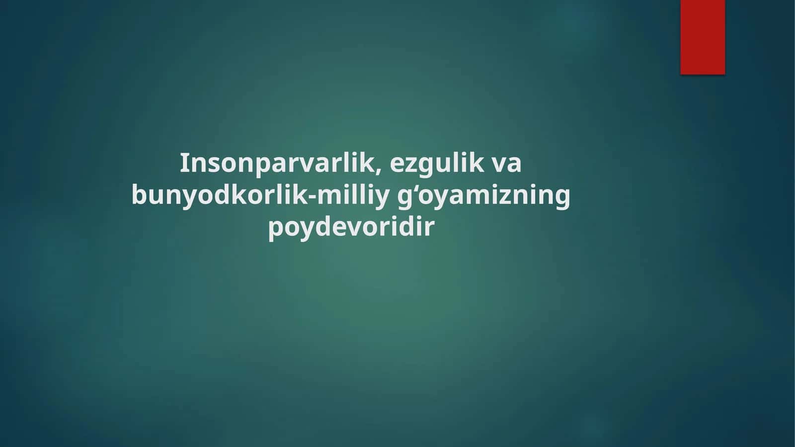 Insonparvarlik 1