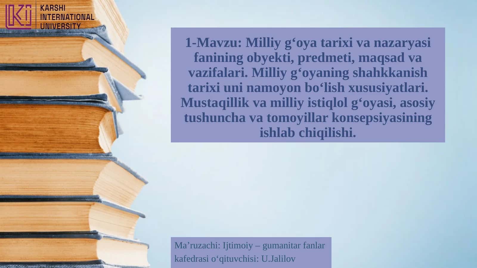 Milliyg‘oya tarixi va nazariyasi 1
