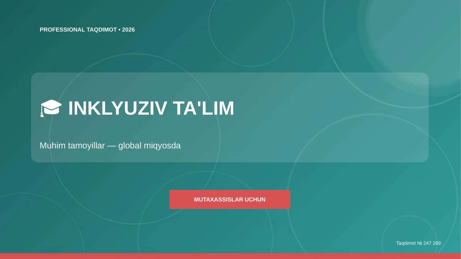 PROFESSIONAL TAQDIMOT • 2026 1