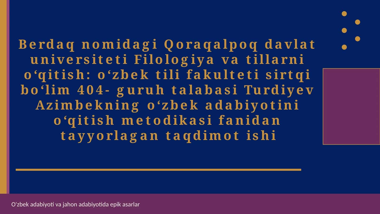 Epik asarlar tarixiy rivojlanishi 1