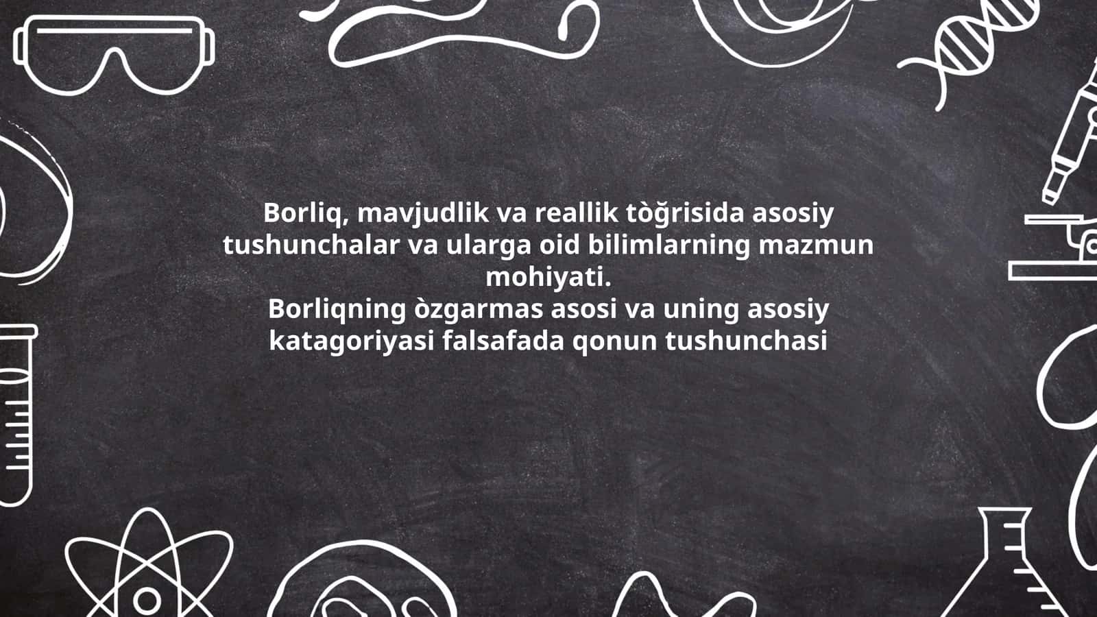 Borliq va Reallik 1
