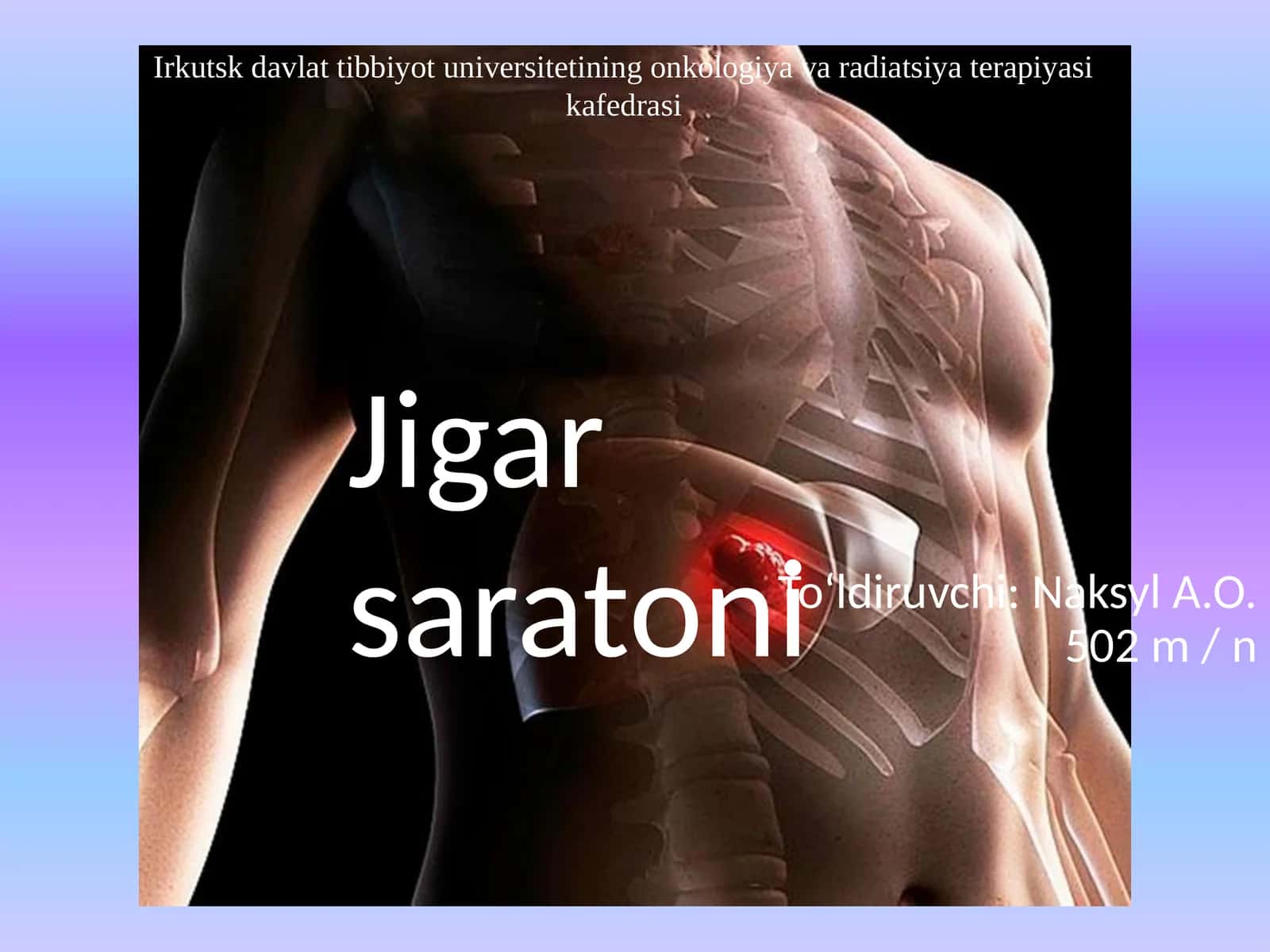 Jigar saratoni 1