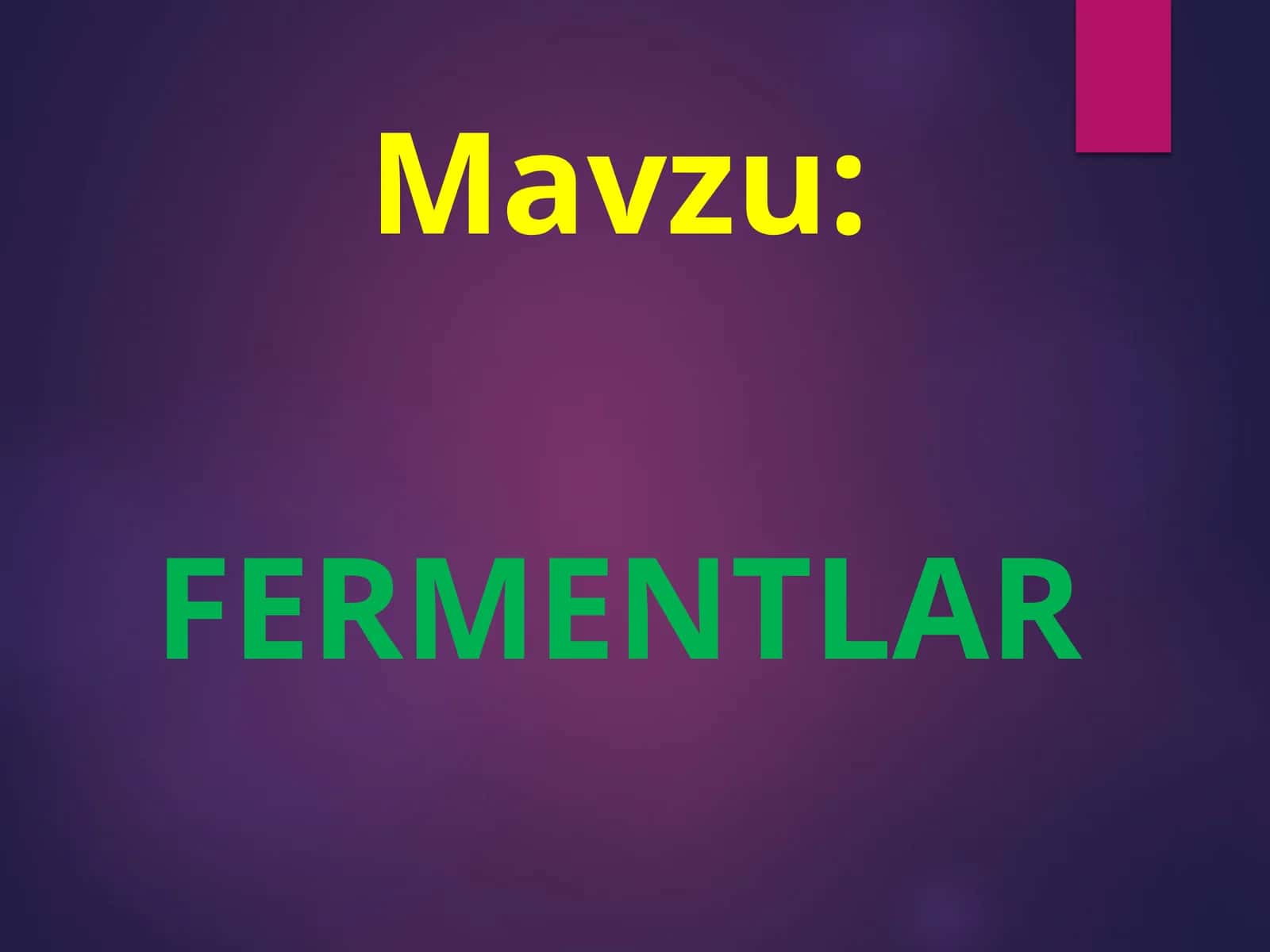 FERMENTLAR 1