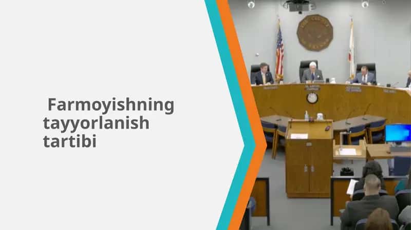 Farmoyishning tayyorlanish tartibi 1