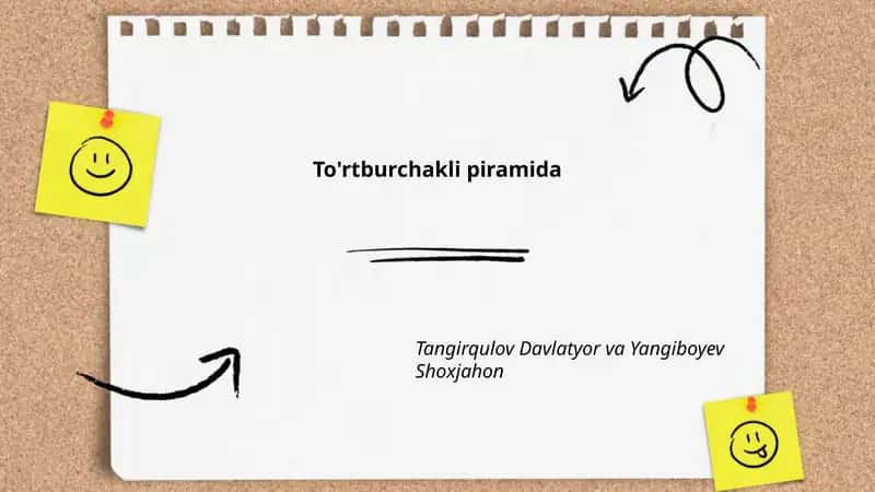 To'rtburchakli piramida 1