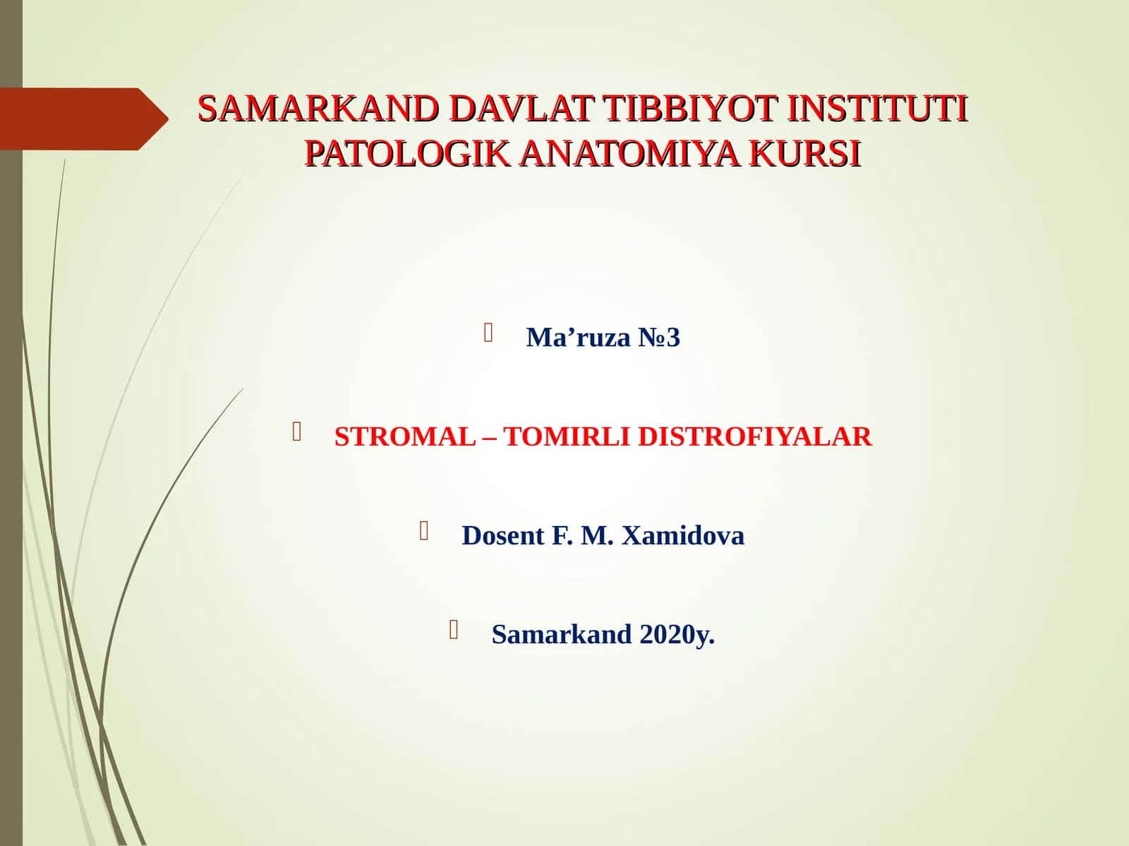STROMAL – TOMIRLI DISTROFIYALAR 1