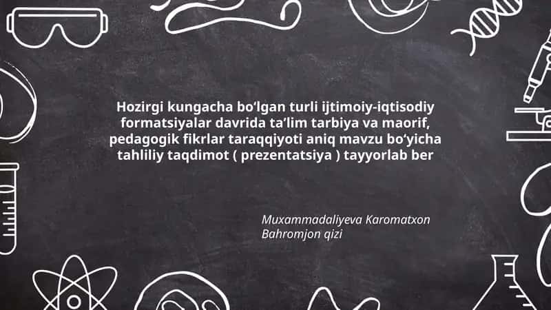 Ta'lim Tarbiya va Maorif Tahliliy Taqdimot 1