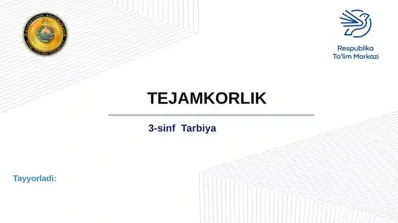 3-sinf Tarbiya