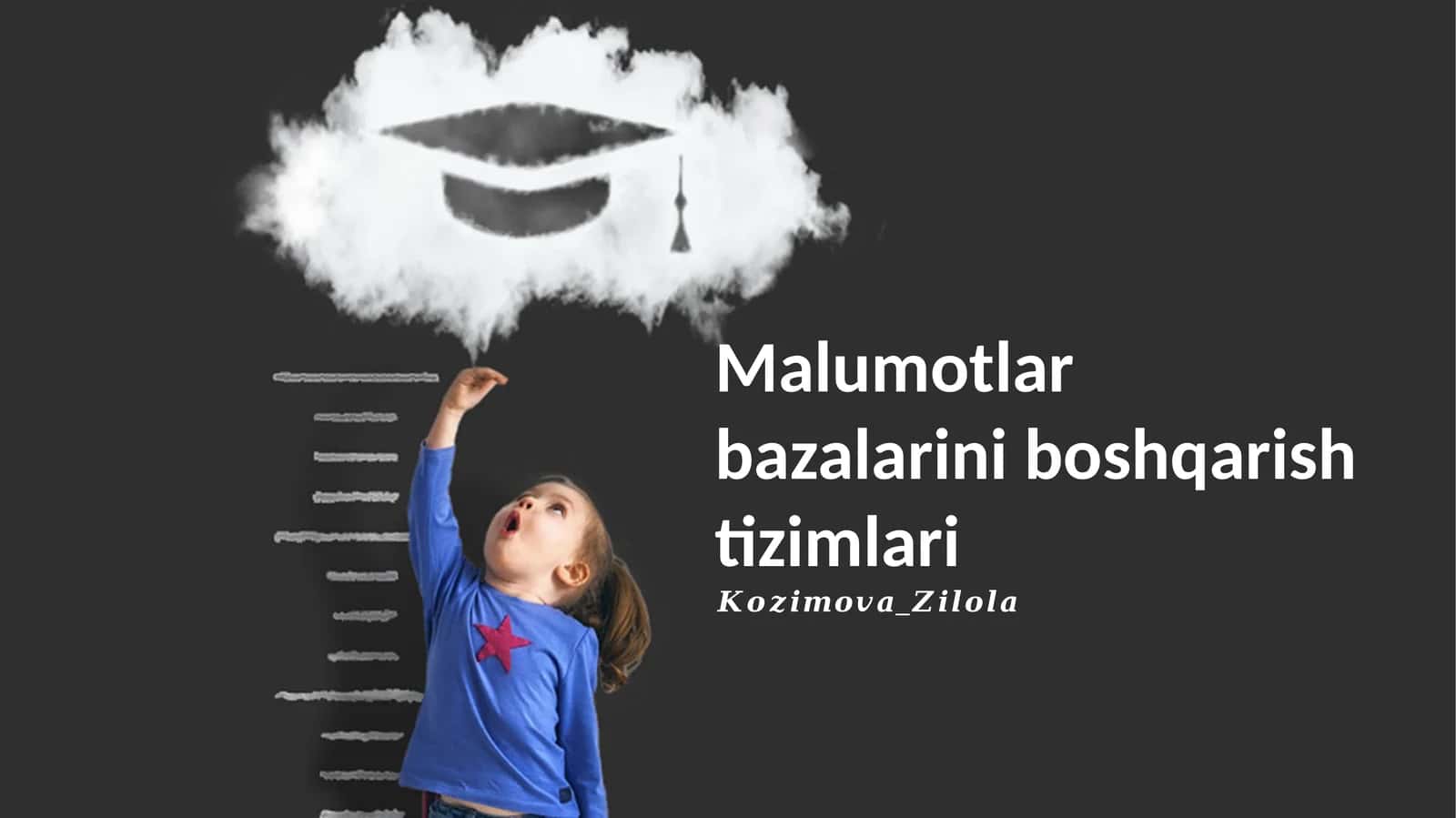 Ma'lumotlar bazalarini boshqarish tizimlari 1