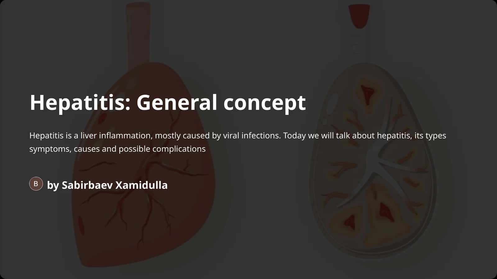 Hepatitis:General concept 1