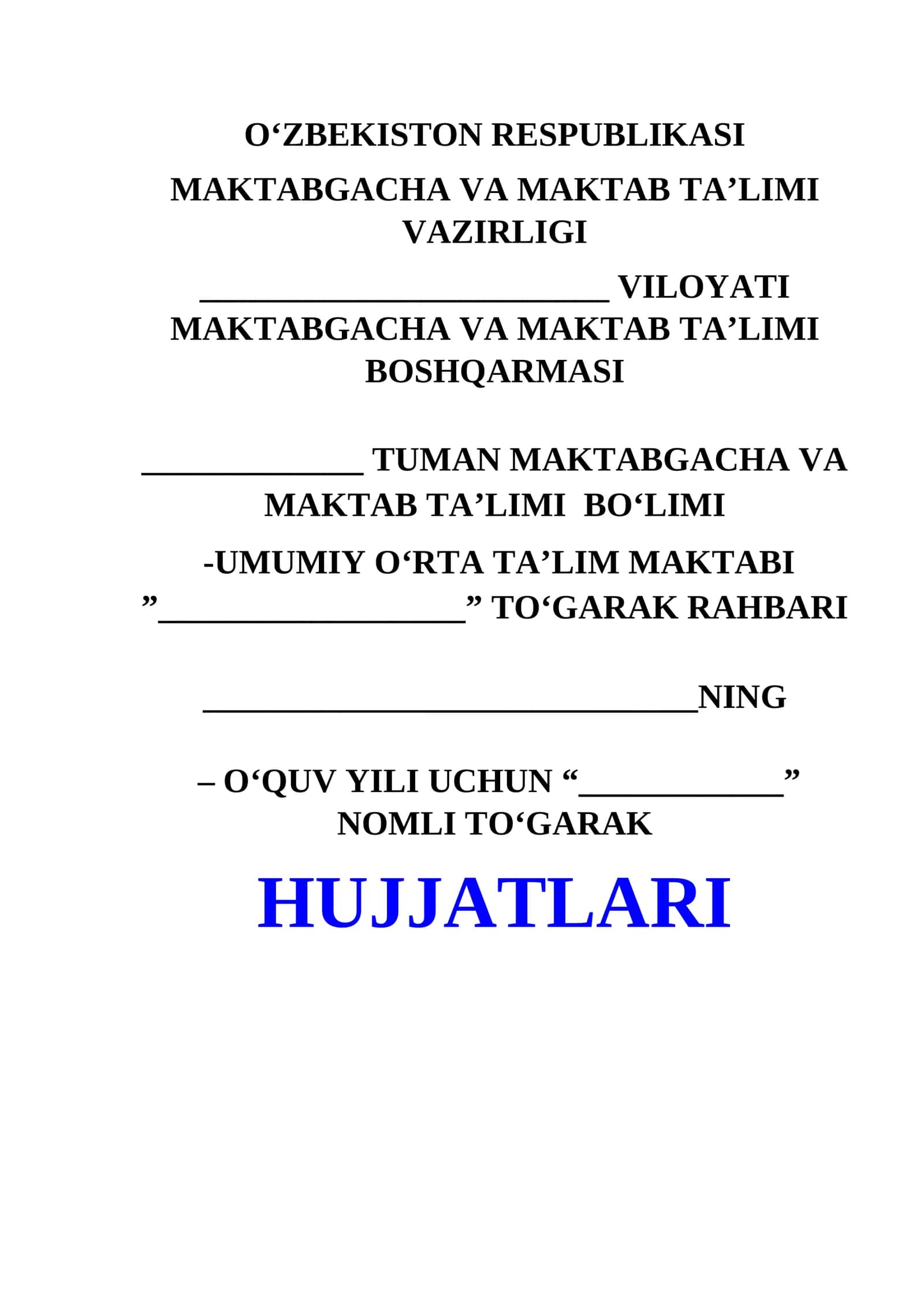 To‘garak mavzusi 1
