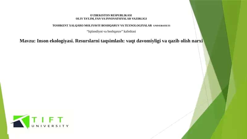 Insonekologiyasi 1