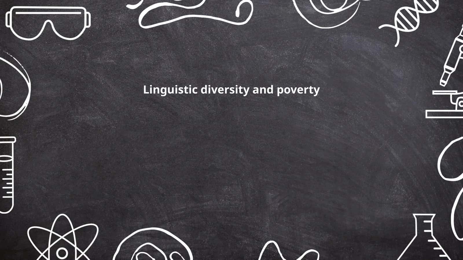 Linguistic diversity and poverty 1