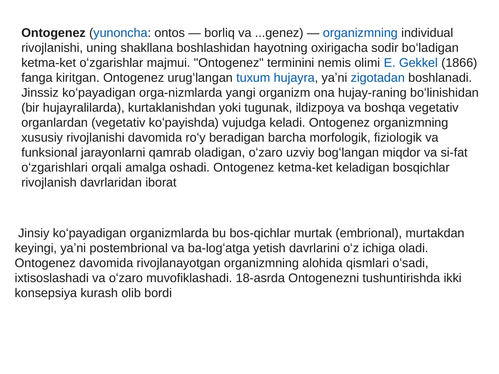 Ontogenez 1