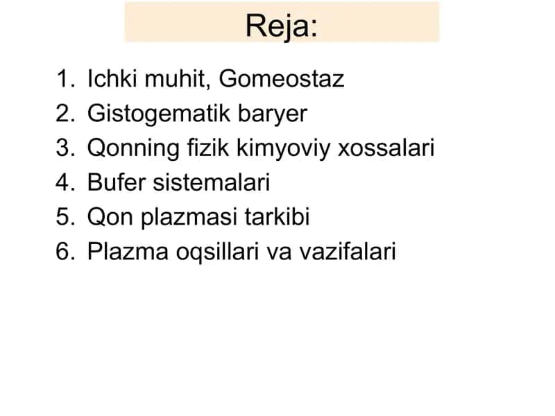 Ichki muhit Qon 1
