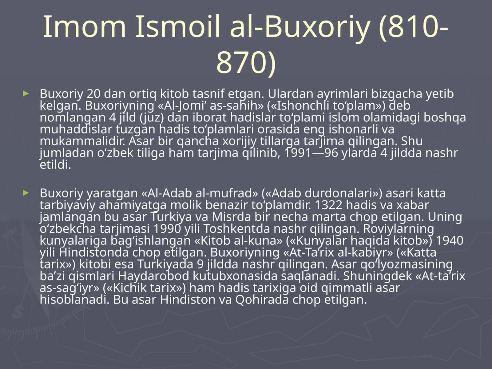 Imom Ismoil al-Buxoriy 1