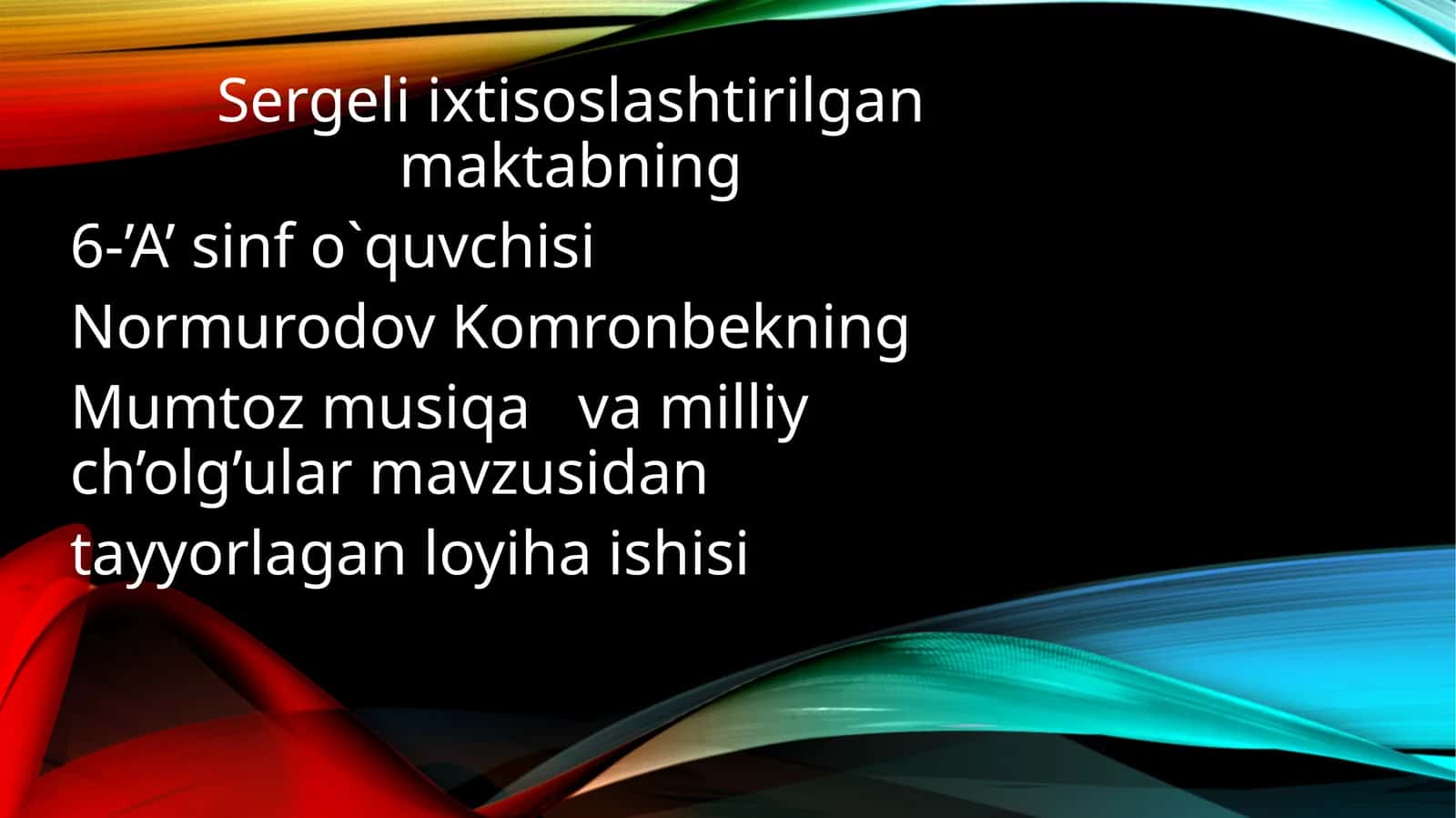 Mumtoz musiqa va milliy cholg'ular 1