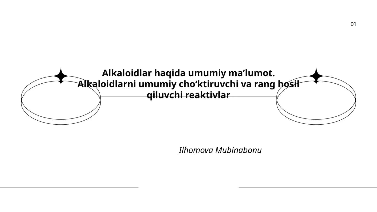 Alkaloidlar haqida umumiy maʼlumot 1