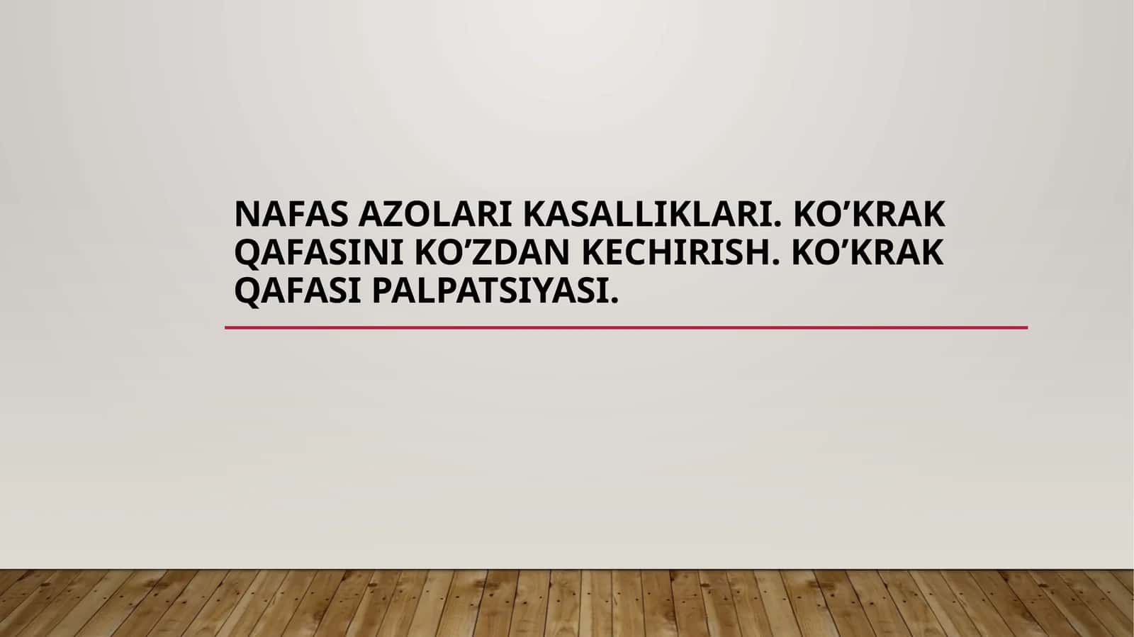 Nafas azolari kasalliklari 1