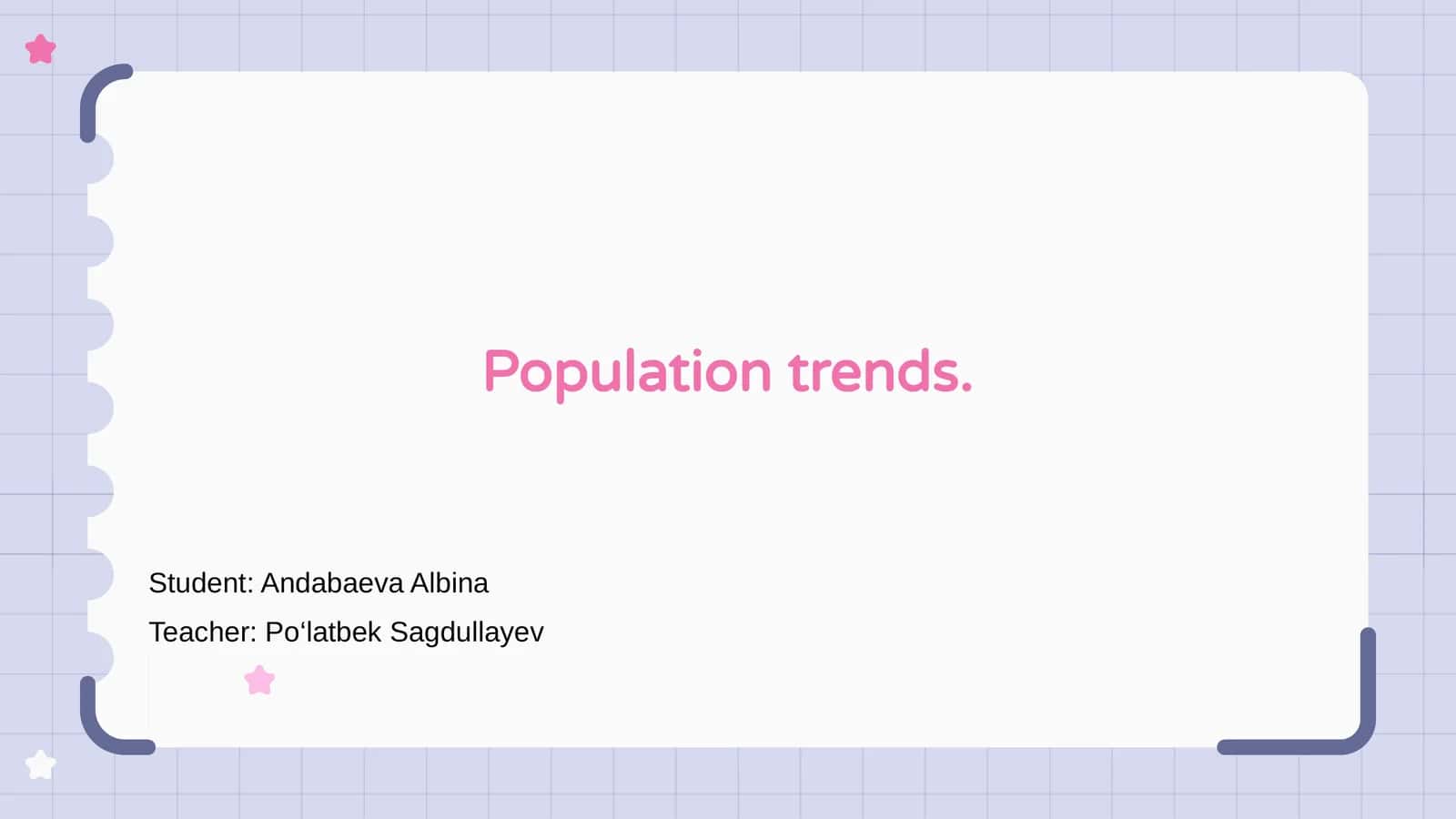 Population Trends 1