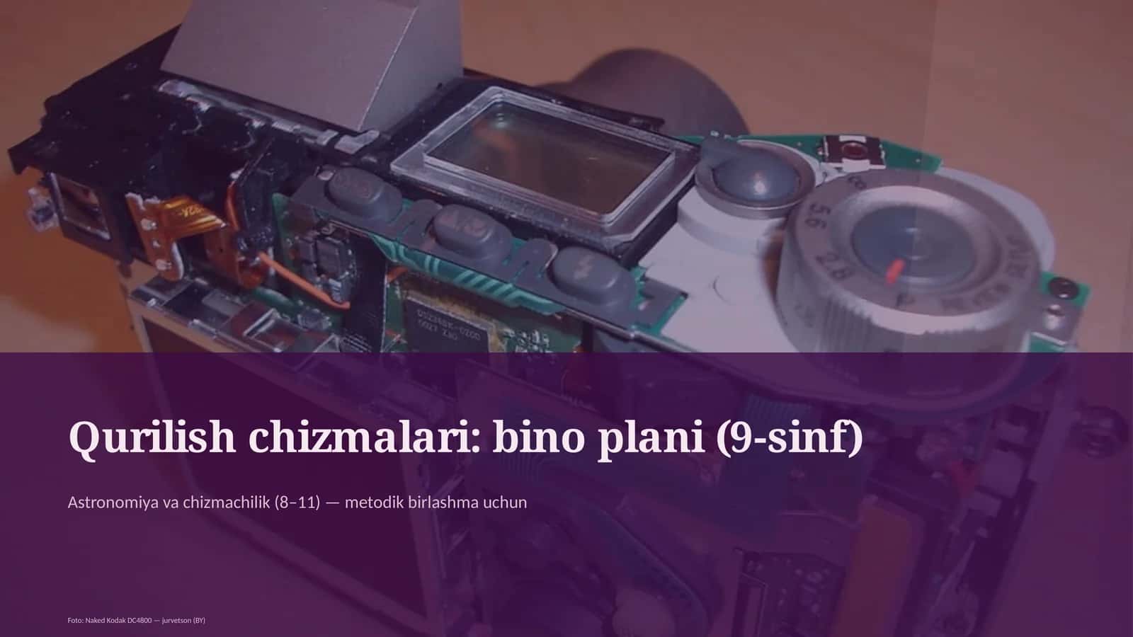 Qurilish chizmalari: bino plani (9-sinf) 1