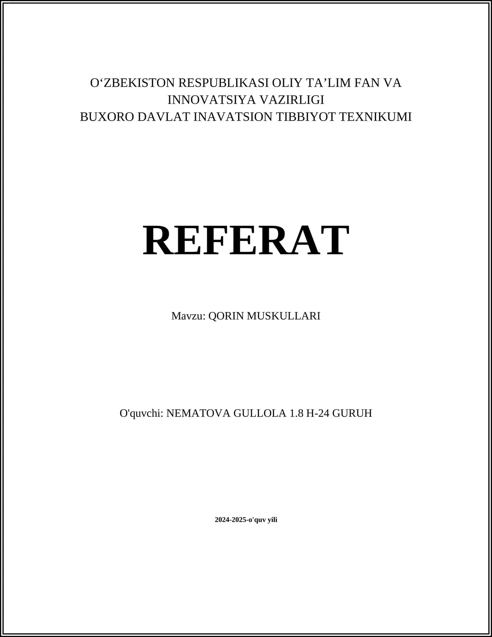 QORIN MUSKULLARI 1