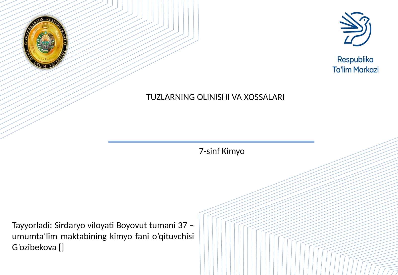 7-sinf Kimyo 1