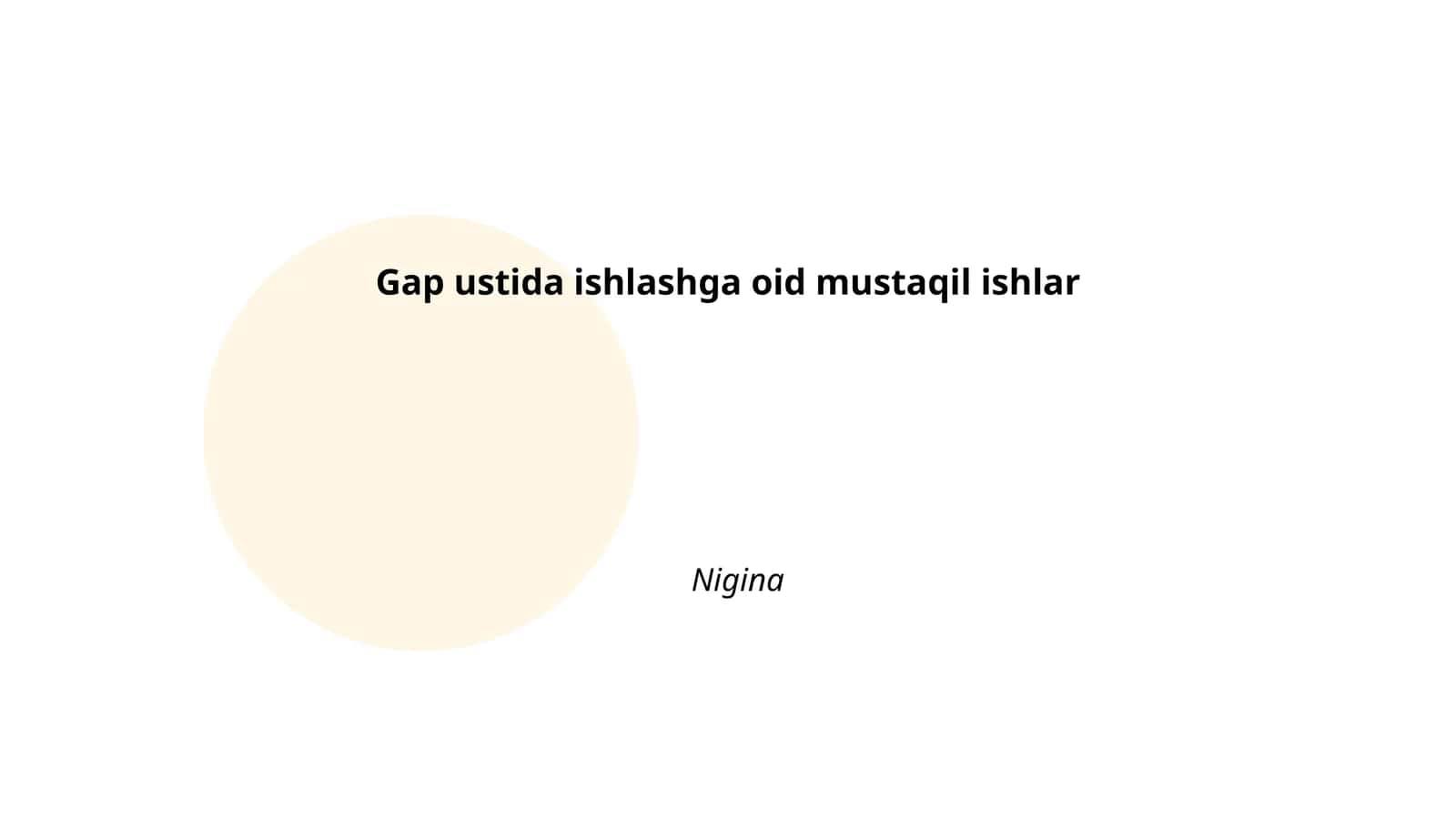 Gap ustida ishlashning asosiy tamoyillari 1