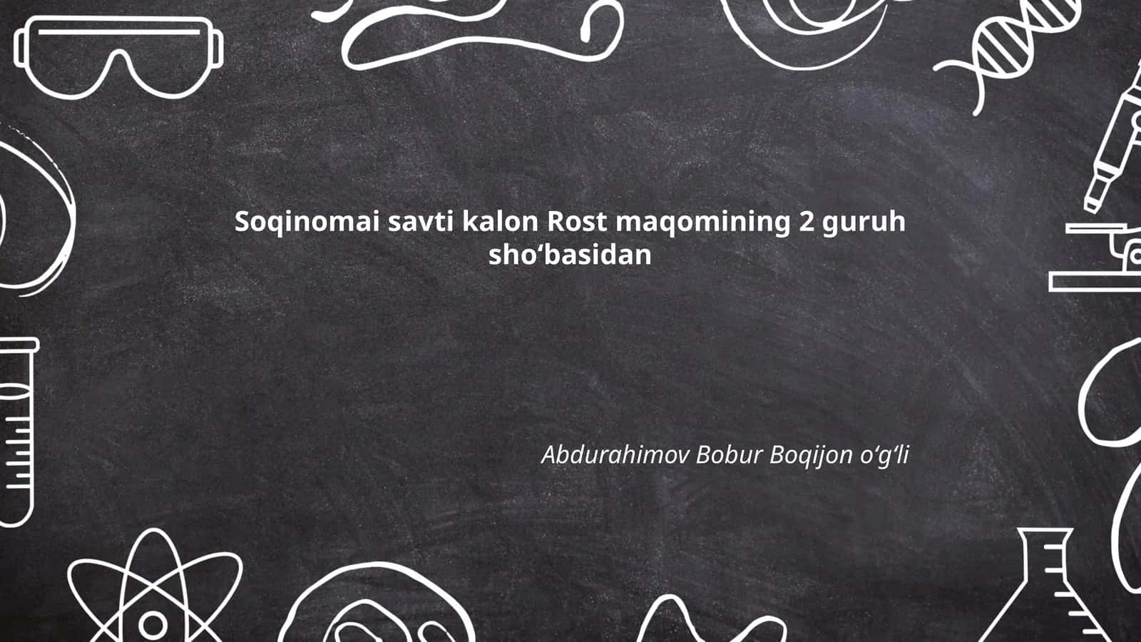Soqinomai savti kalon Rost maqom 1