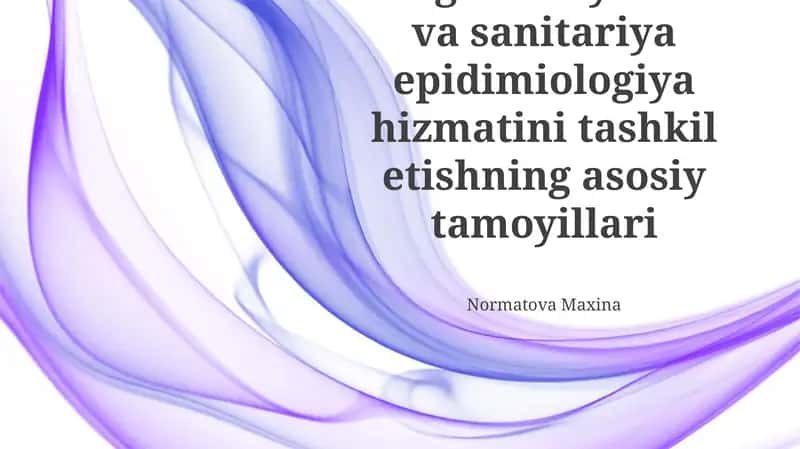 Aholiga tibbiy xizmat va sanitariya epidimiologiya hizmatini tashkil etishning asosiy tamoyillari 1