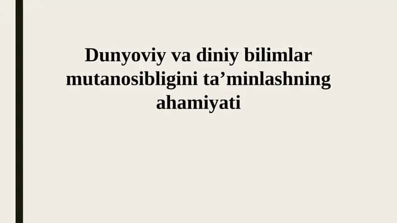 Sekulyar bilim 1
